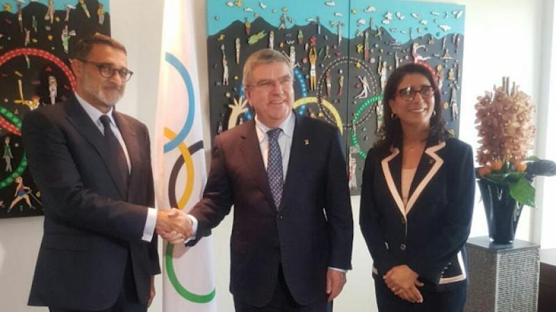 Communiqué relatif à la visite qu’effectue le Président du CNOM M. Faical Laaraichi au CIO