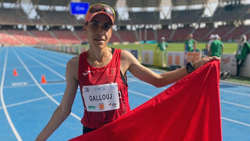 Jeux Méditerranéens (semi-marathon dames).. l'argent et le bronze pour les Marocaines Quallouj et El Mouquim