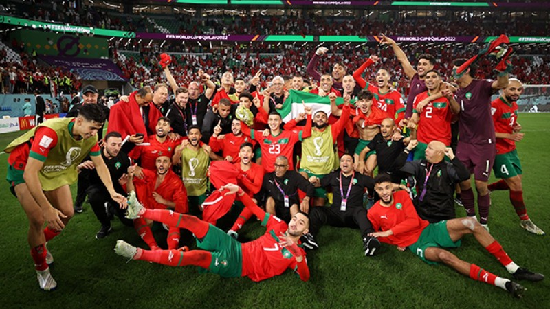 التأهل التاريخي للمنتخب المغربي لدور ربع نهائي مونديال 2022 يوحد الجماهير عبر ربوع الوطن العربي