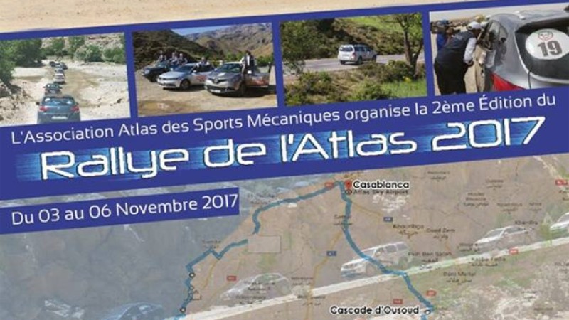Rallye de l’Atlas 2017: la deuxième édition du 03 au 06 novembre 2017