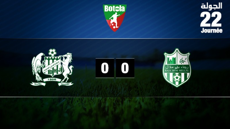 فريق رجاء بني ملال يتعادل مع ضيفه فريق الدفاع الحسني الجديدي 0-0 'مؤجل الدورة ال22'