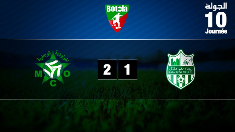 Le Mouloudia d'Oujda s'impose face au Raja de Béni-Mellal (1-2)