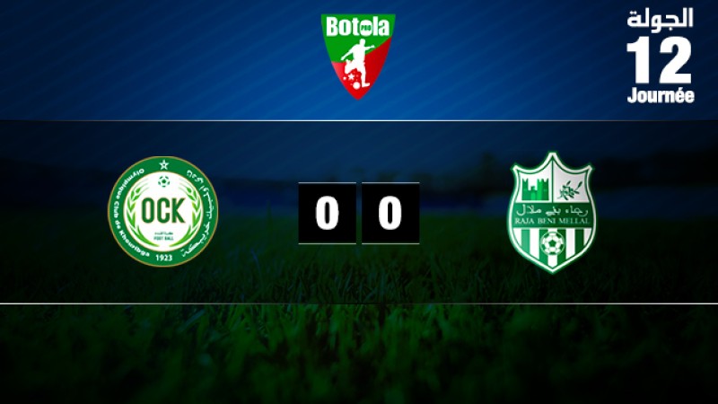 Le Raja de Béni Mellal tenu en échec par l'Olympique de Khouribga (0-0)