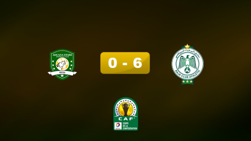 Coupe de la CAF (Gr.A/6è journée): Le Raja écrase Aduana Stars (6-0) et se qualifie pour les 1/4 de final