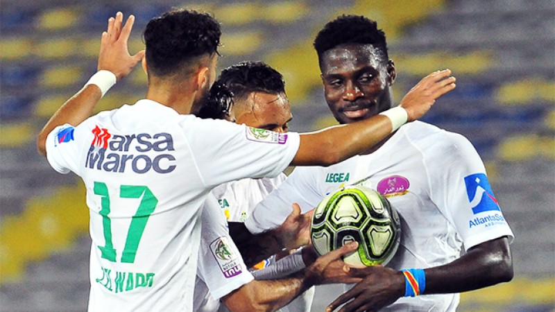 فريق الرجاء البيضاوي يفوز على ضيفه سريع وادي زم 3-2 'البطولة الوطنية الإحترافية "إنوي"(الدورة الثانية'