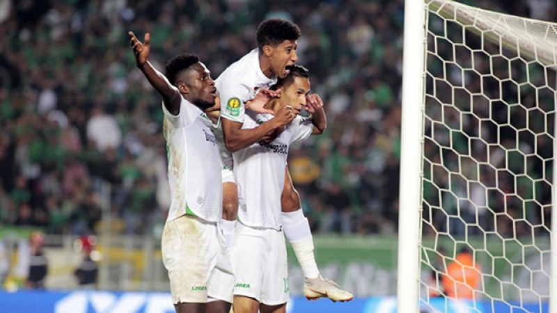 دوري أبطال أفريقيا ( ربع النهاية ): الرجاء الرياضي يتفوق على تي بي مازيمبي بثنائية نظيفة