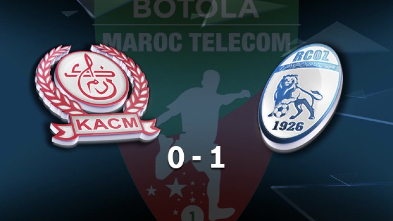 Botola Pro M.T. D1 (2è journée): Victoire à domicile du Rapid Oued Zem face au Kawkab Athlétique Club de Marrakech (1-0)