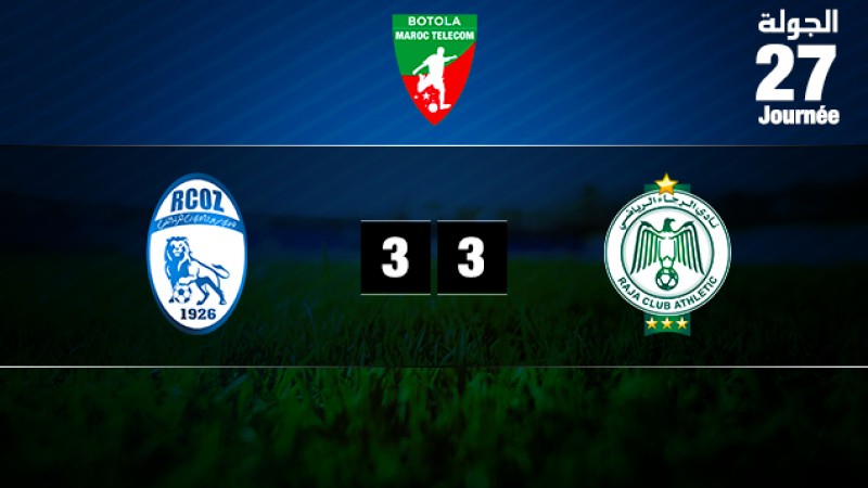 Le Raja de Casablanca perd deux points dans sa course derrière le WAC