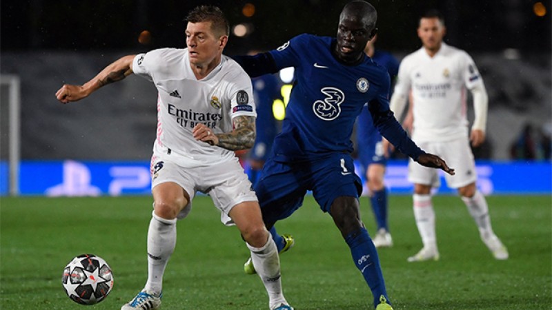 دوري أبطال أوروبا لكرة القدم ( نصف النهائي ذهاب).. تشلسي يتعادل مع ريال مدريد (1-1)