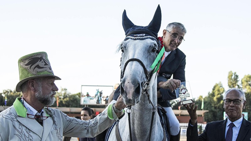 Morocco Royal Tour de saut d'obstacles 2018 (étape de Rabat): Le cavalier italien Roberto Arioldi remporte le Prix du Comité national olympique marocain