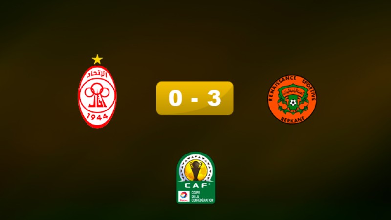 Coupe de la Confédération africaine (1/16è aller): Large victoire de la Renaissance de Berkane face à Al Ittihad libyen (3-0)
