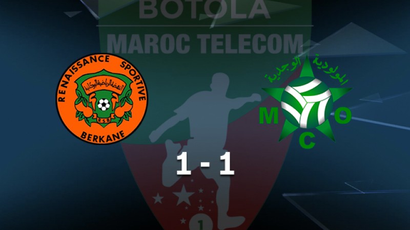 Botola Pro MT (1ère journée): Renaissance Berkane et Mouloudia Oujda font match nul (1-1)