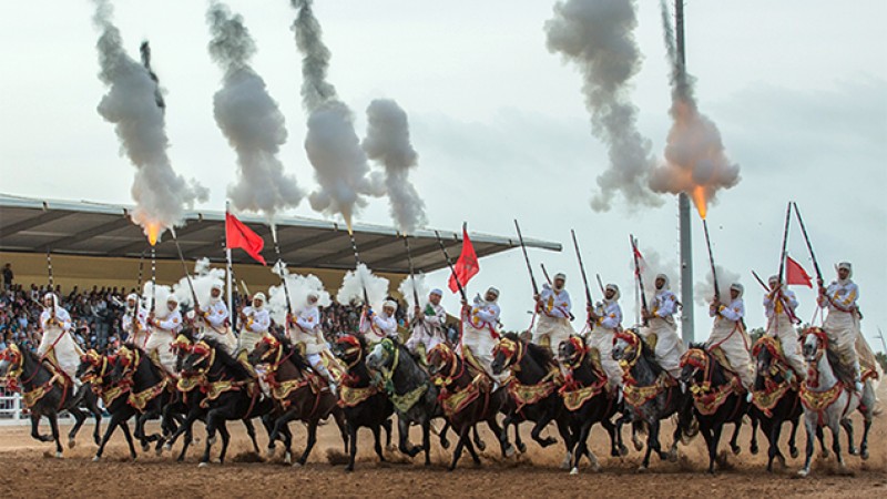 معرض الفرس بالجديدة: انطلاق فعاليات الدورة الرابعة للجائزة الكبرى لصاحب الجلالة الملك محمد السادس لفنون الفروسية التقليدية
