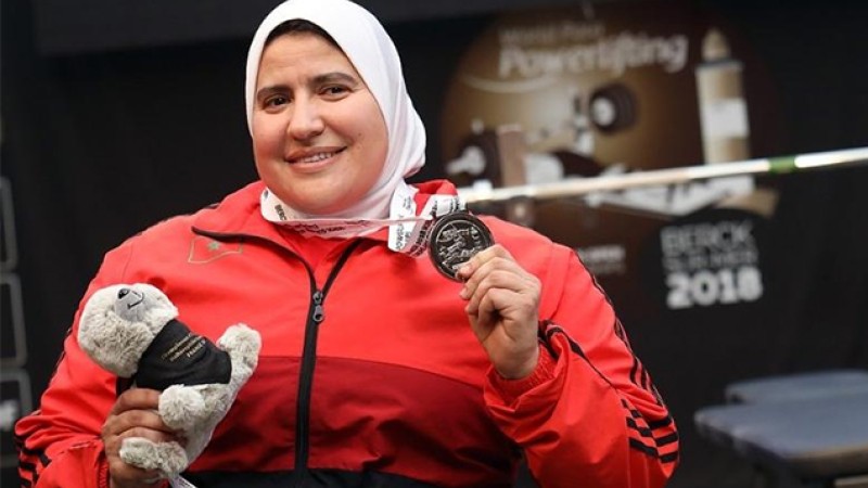 Jeux paralympiques (para powerlifting/moins 79 kg).. la Marocaine Sanae Soubane termine 5è