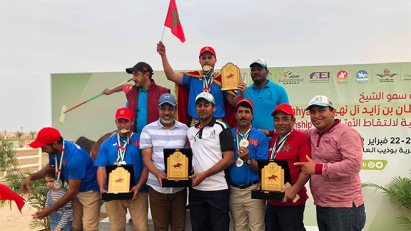 البطولة الدولية لالتقاط الأوتاد لأبو ظبي: الفرسان المغاربة يحتلون المركز الثاني في الترتيب العام برصيد خمس ميداليات