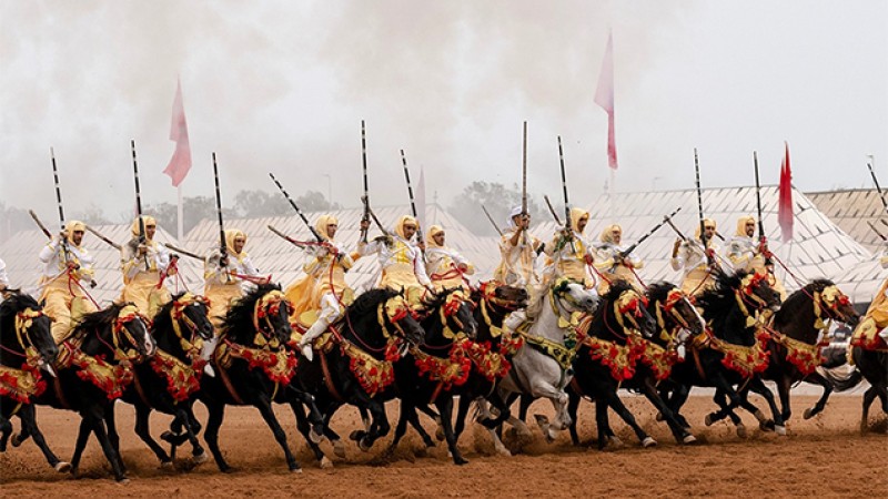 Salon du cheval d'El Jadida.. Tenue de la 3ème étape du Grand Prix SM le Roi Mohammed VI de Tbourida
