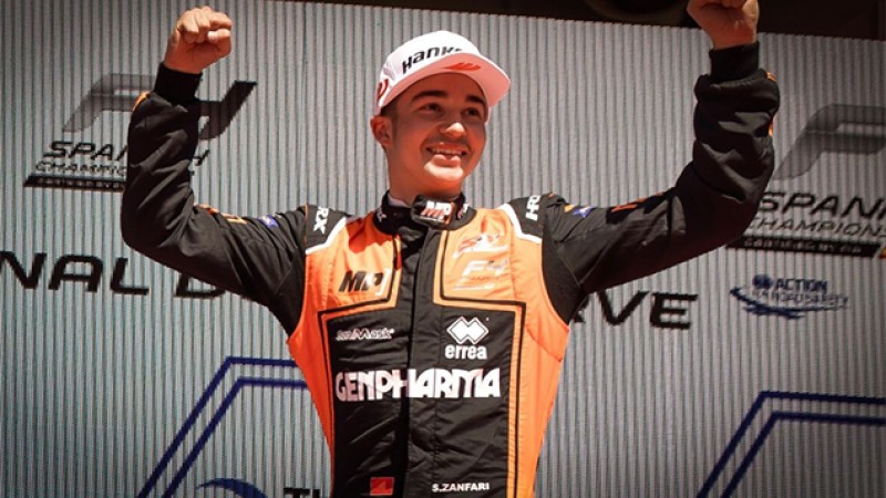 Podium pour Suleiman Zanfari dès l’ouverture du Championnat d’Espagne de F4