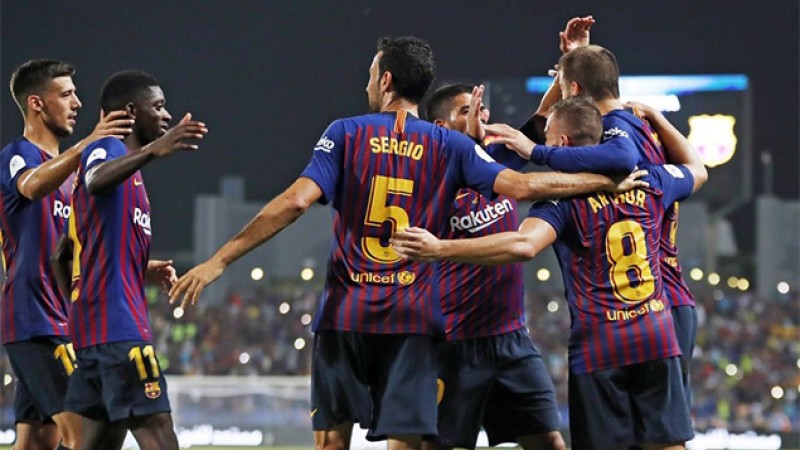 Le FC Barcelone bat le FC Séville à Tanger et remporte la Super Coupe d’Espagne 2018