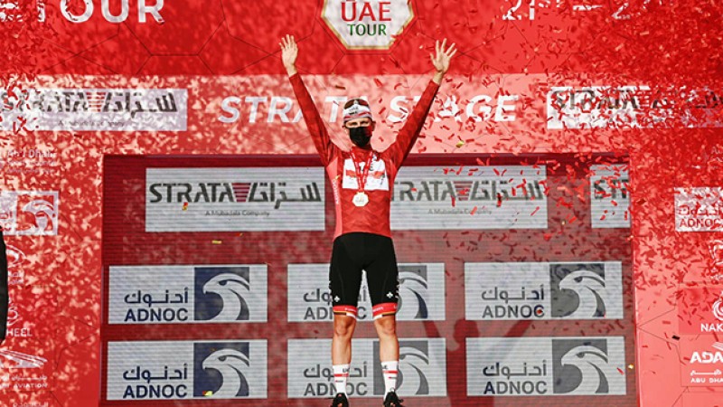 UAE Tour, Tadej Pogacar remporte la 3è étape et confirme sa position de leader