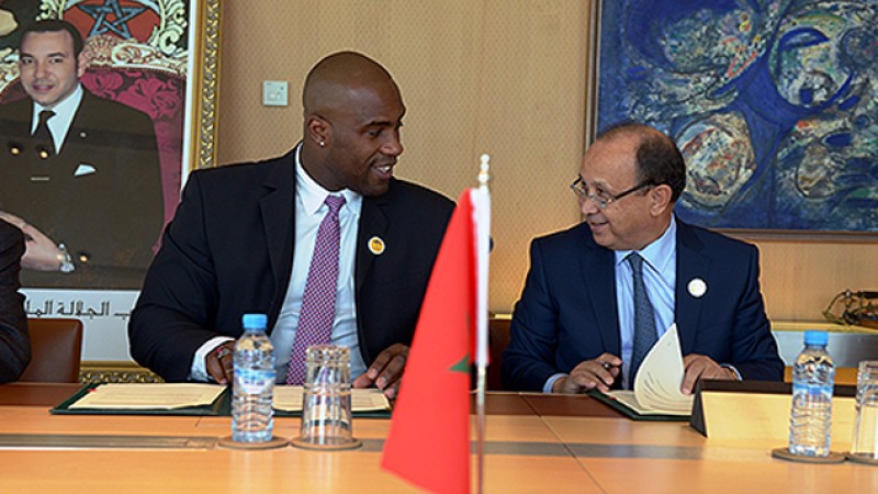 Teddy Riner, fier de représenter “Maroc Telecom” en Afrique