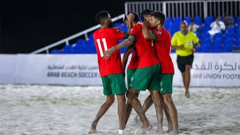 كأس العرب لكرة القدم الشاطئية.. المغرب يفوز على لبنان