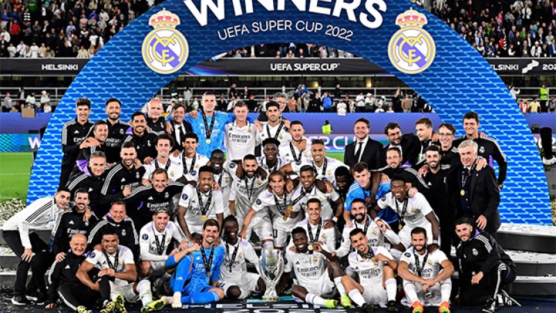 الكأس السوبر الأوروبية.. نادي ريال مدريد يحرز اللقب عقب فوزه على فرانكفورت (2-0)