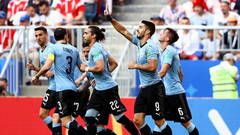 Mondial-2018: L'Uruguay s'impose face à la Russie (3-0) et finit en tête du groupe A