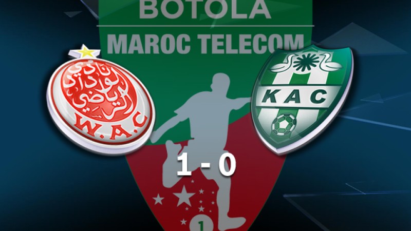 Botola Maroc Télécom D1 (23e journée): Le WAC, leader provisoire après sa victoire (1-0) face au KAC