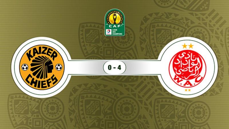 Large victoire du Wydad Casablanca face aux Sud-africains de Kaizer Chiefs (4-0) 'Ligue des champions (1ère journée/Gr C)'