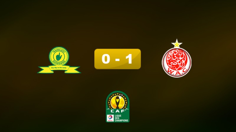 Ligue des champions d'Afrique (Gr.C/5è Jr.): Le WAC s'impose face au Mamelodi Sundowns (1-0) et se qualifie en 1/4 de finale