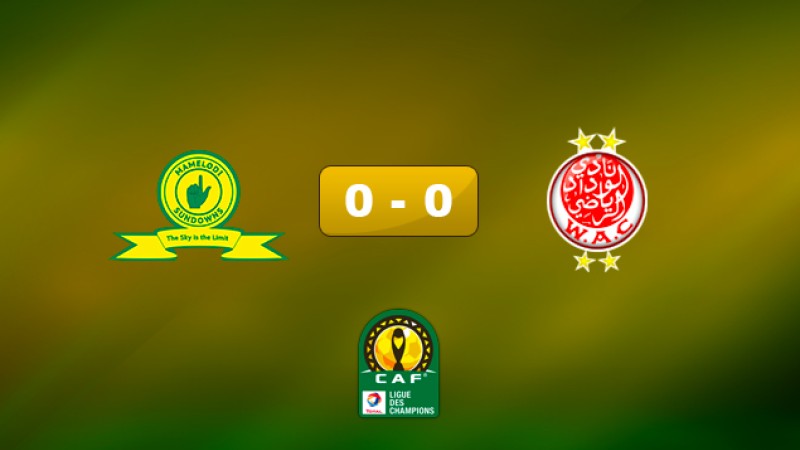 Ligue des Champions de la CAF (Groupe C/2è journée): Le WAC tenu en échec par Mamelodi Sundowns (0-0)
