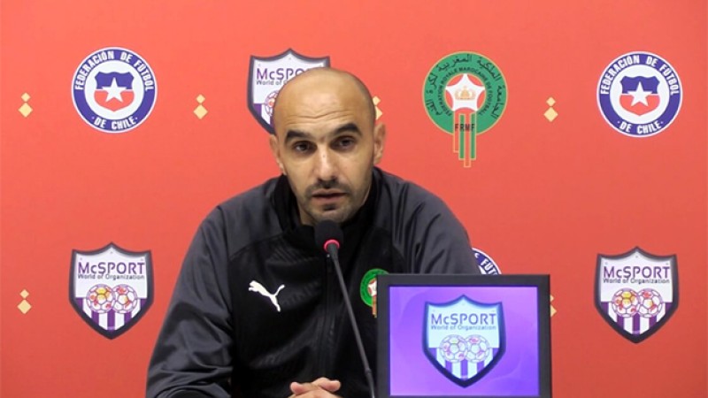المغرب-الشيلي.. وليد الركراكي "راض" عن أداء لاعبيه وروحهم القتالية