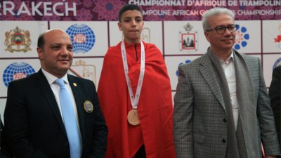 17è Championnat d'Afrique du Trampoline.. Les Marocains Adam Haddou et Inass Laabouri s’adjugent le titre de la catégorie junior