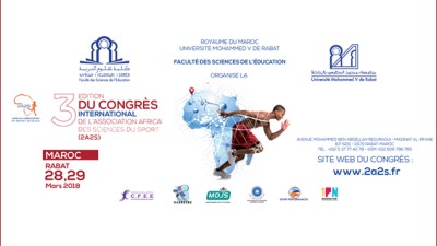 La 3-ème édition du Congrès international en sciences du sport 2A2S, les 28 et 29 mars à Rabat