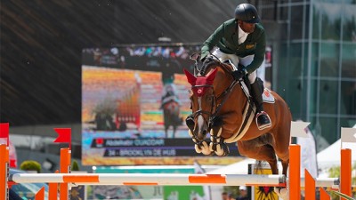 Saut d'obstacles: Abdelkebir Ouaddar hisse le drapeau marocain à Megève