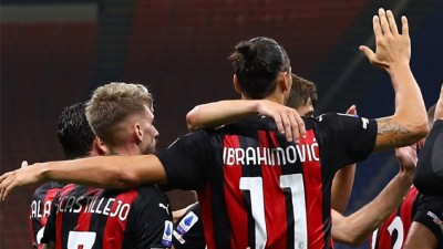 بطولة إيطاليا لكرة القدم, أطالانطا يدك شباك ميلان بثلاثية نظيفة