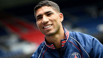 Le Marocain Achraf Hakimi, meilleur latéral droit au monde