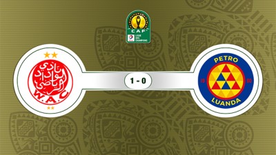 فريق الوداد الرياضي يتفوق على مضيفه بيترو أتلتيكو الأنغولي 1-0, دوري أبطال أفريقيا (الجولة الثانية-المجموعة الثالثة)