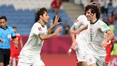 التعادل الإيجابي (1-1) يحسم المواجهة بين العراق و سلطنة عمان 'كاس العرب فيفا قطر 2021 (المجموعة 1)'