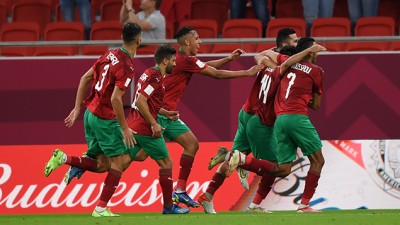 المنتخب المغربي يتفوق على نظيره السعودي 1-0 وينهي دور المجموعات بالعلامة الكاملة.. 'كأس العرب 2021 (الجولة 3 -المجموعة 3)'