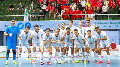 المنتخب المغربي يتأهل إلى نصف نهائي بطولة كأس العرب لكرة القدم داخل القاعة بجدة