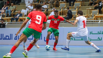 المنتخب المغربي يتأهل إلى ربع نهائي بطولة كأس العرب لكرة القدم داخل القاعة بجدة