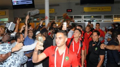 Arrivée des Lions de l’Atlas à Abidjan