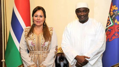 Banjul.. Le Président de la Gambie reçoit Mme Bouchra Hajji, présidente de la CAVB