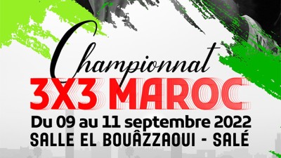 Basket 3x3.. Championnats du Maroc du 9 au 11 septembre à Salé