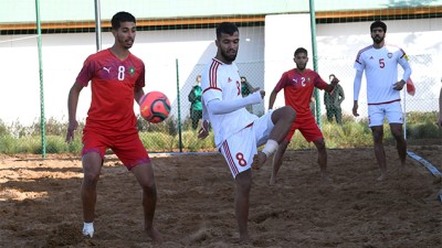 المنتخب الوطني لكرة القدم الشاطئية ينهزم أمام نظيره الإماراتي 2-3 'مباراة ودية'