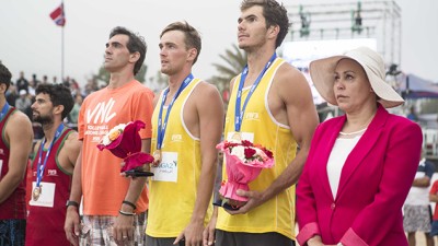 Beach-volley: Victoire d'une paire russe (hommes) et une italienne (femmes) au tournoi international d'Agadir
