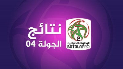 البطولة الوطنية الإحترافية "إنوي" للقسم الثاني (الدورة الرابعة).. النتائج الكاملة