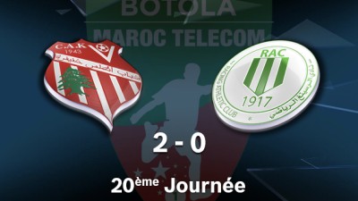 Botola Pro M.T. D1 (20ème journée): Victoire de Chabab Atlas Khénifra face au RAC Casablanca (2-0)