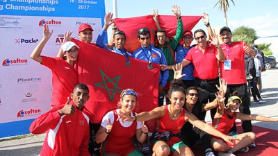 Championnat d’Afrique d’aviron : Le Maroc termine en 3è position avec 8 médailles